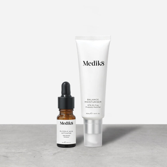 Balance Moisturiser™ & Glycolic Acid Activator™ - Medik8.fi